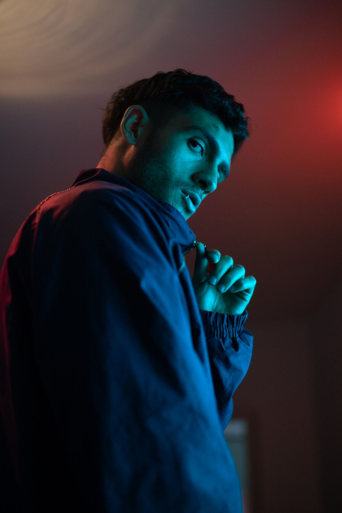 Man wearing contemporary menswear